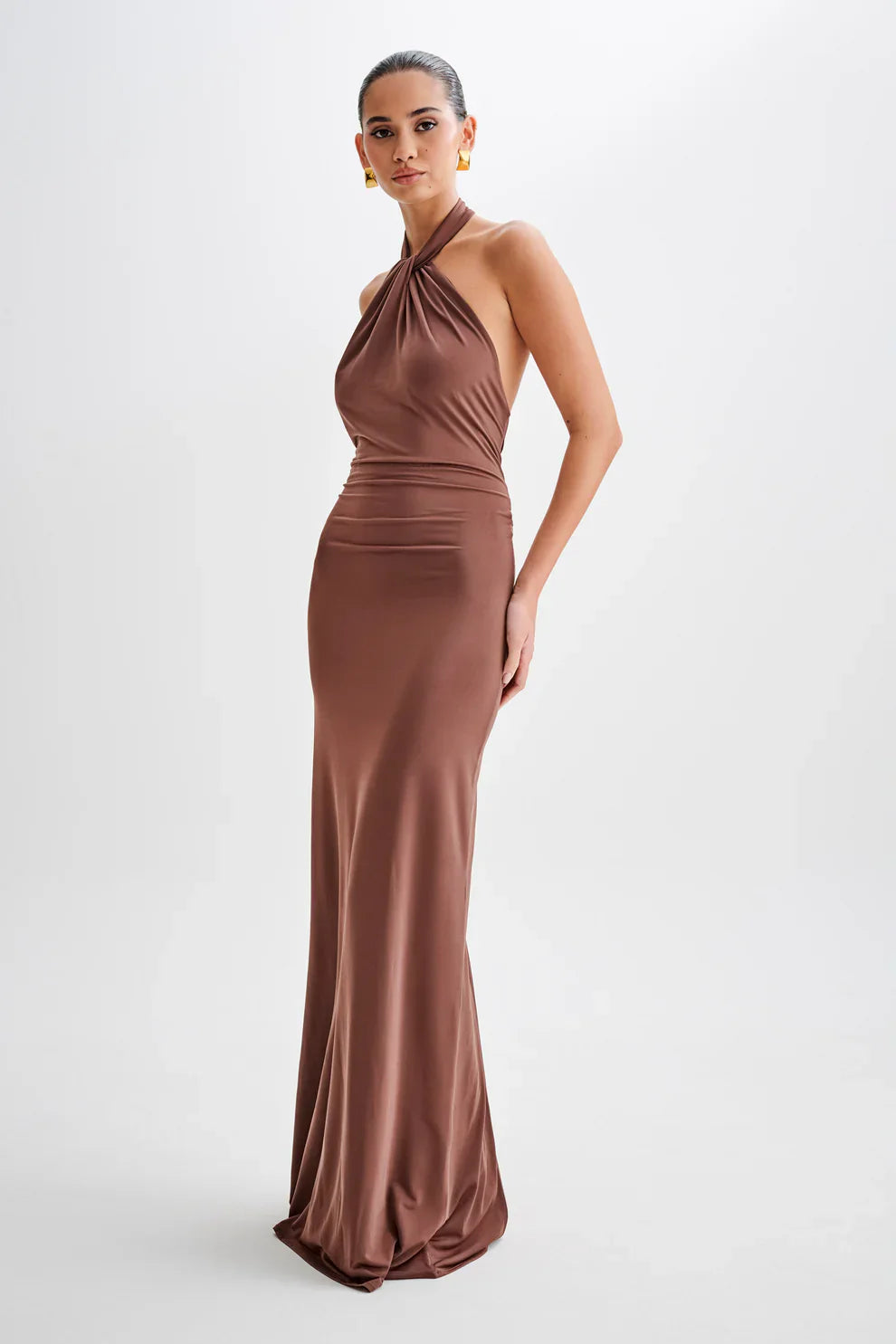 Malia – Slinky Halter Curve Dress