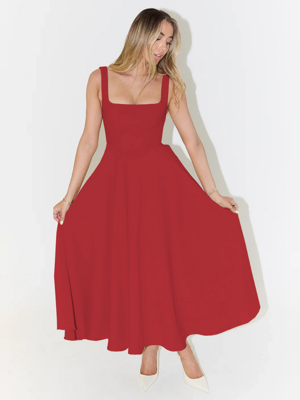 Séraphie – Square Neck Midi Dress