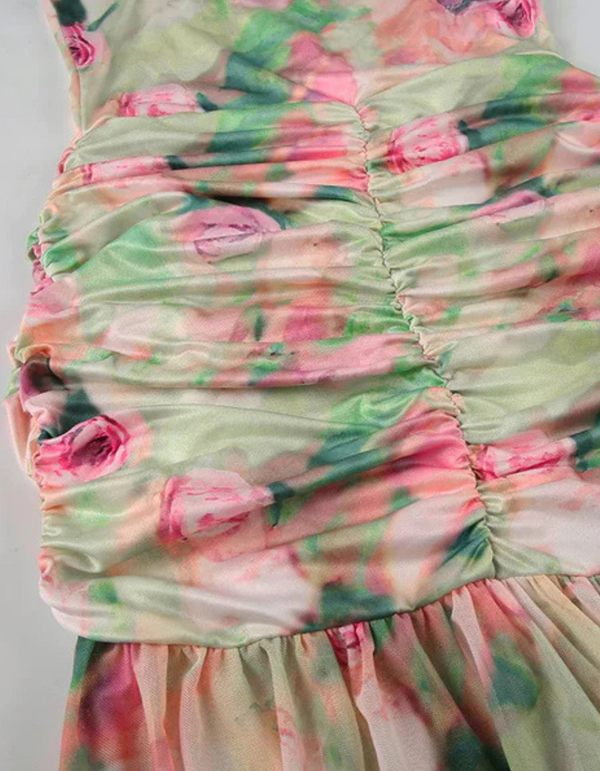 Viànna – Floral Corset Maxi Dress