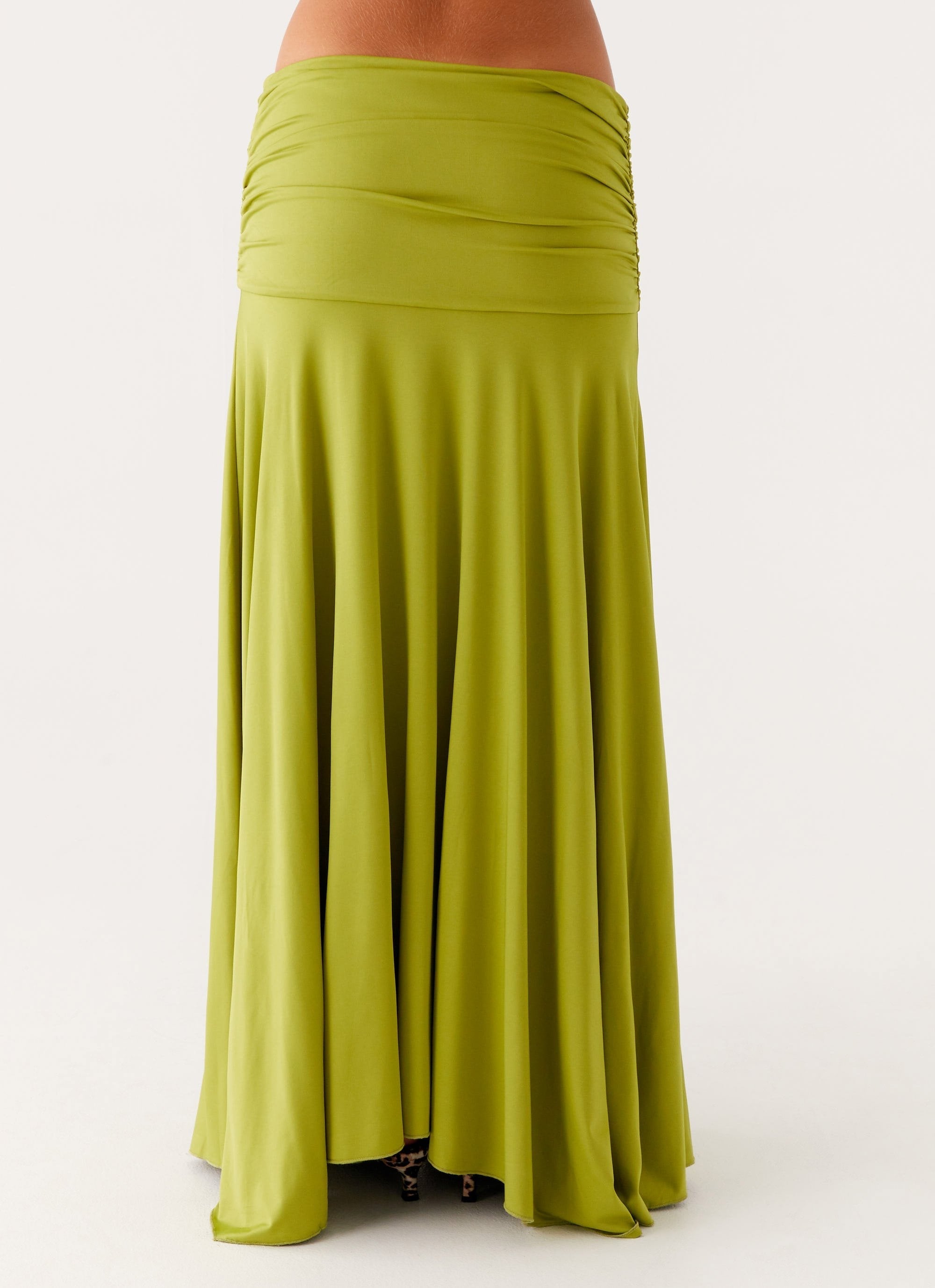 Seraphina – Ruched Satin Maxi Set