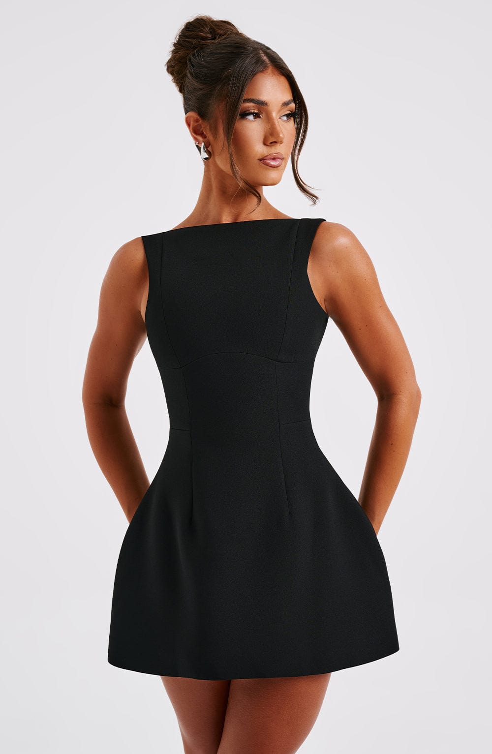Élyne – High Neck Bubble Mini Dress