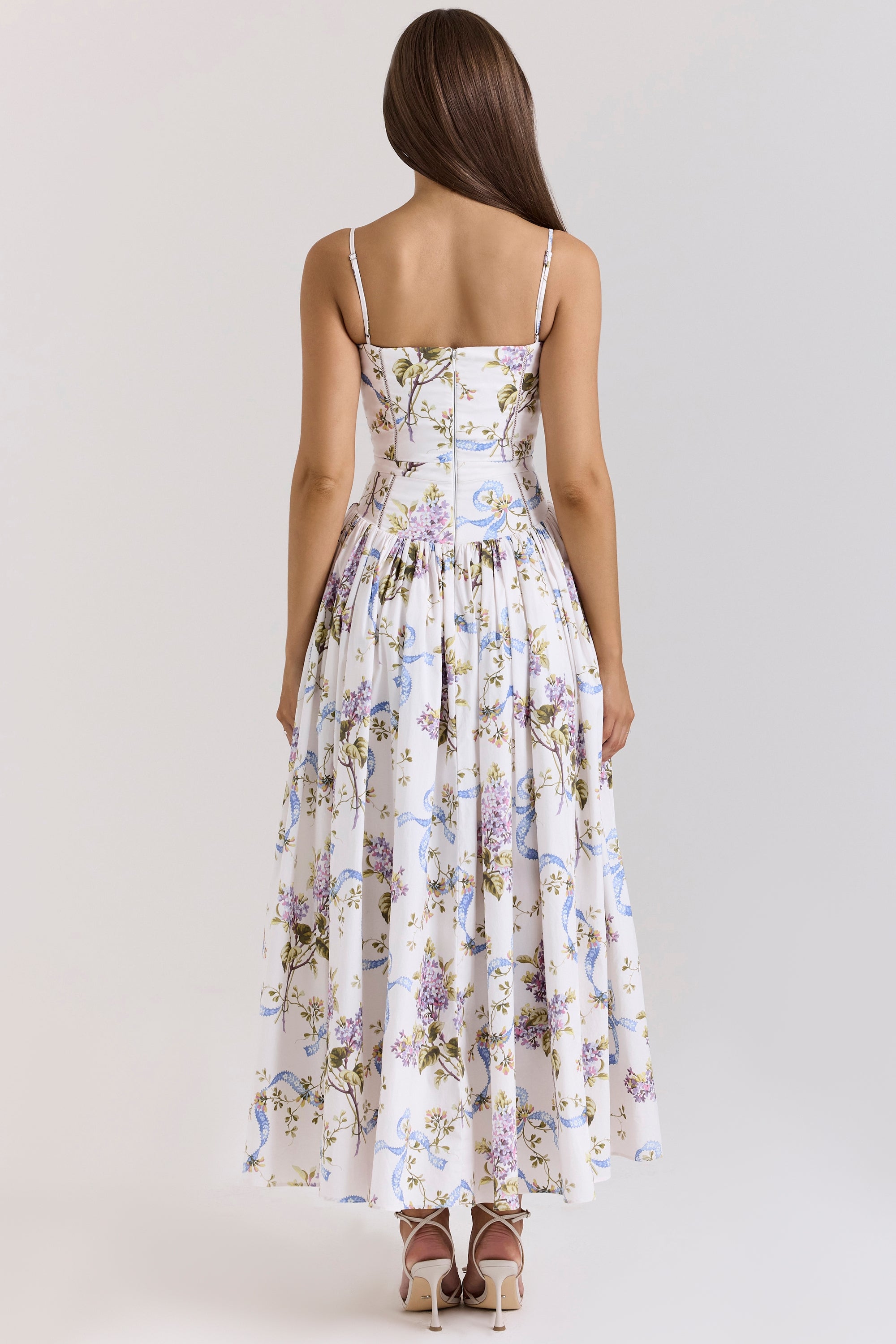 Florienne – Printed Cotton Midi Dress