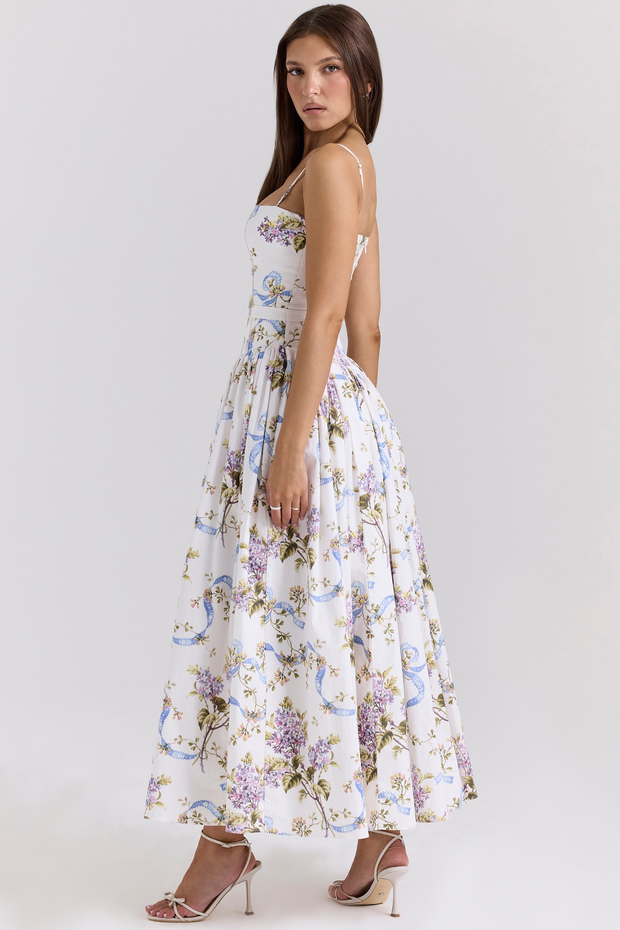 Florienne – Printed Cotton Midi Dress