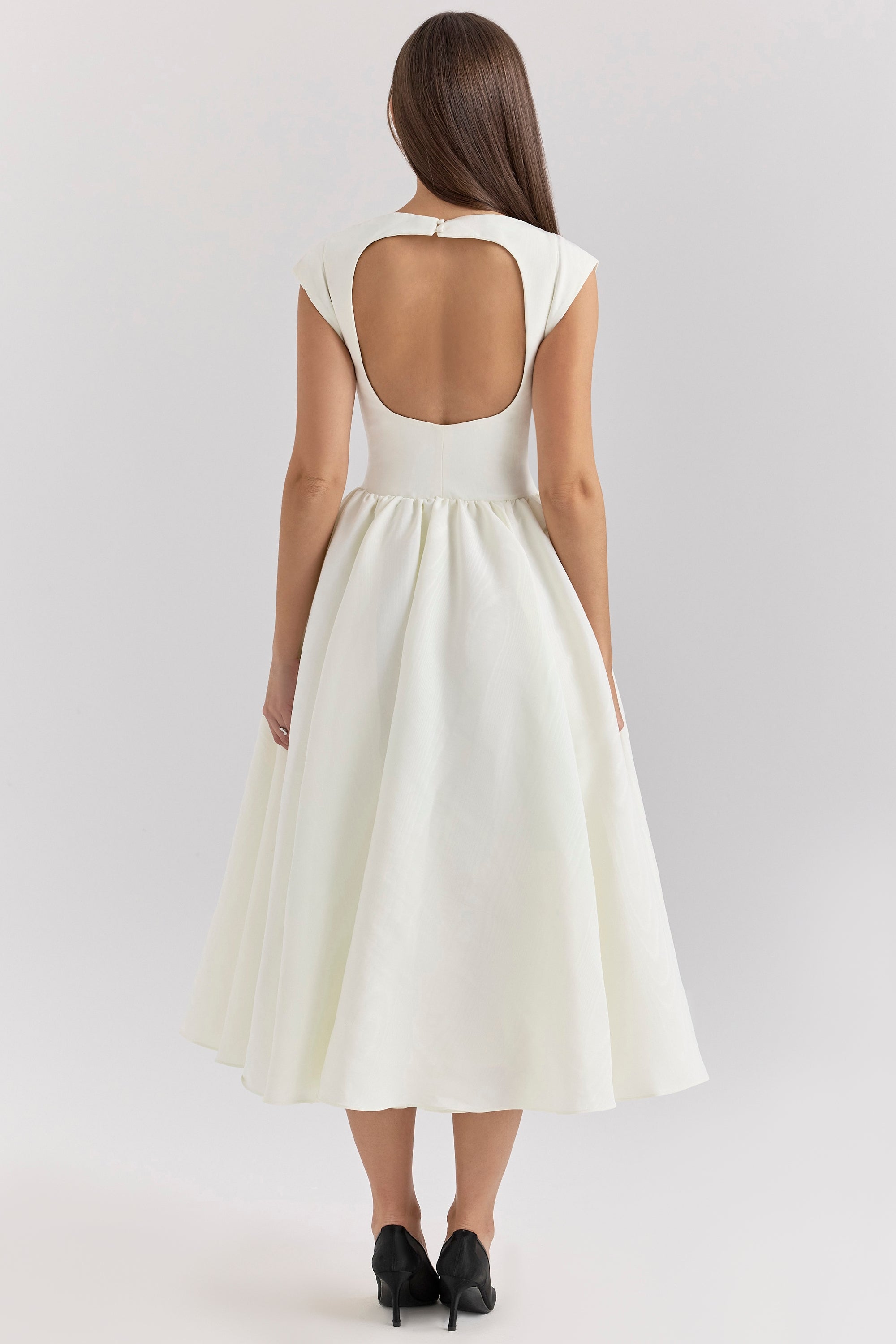 Amarè – Moiré Satin Midi Dress