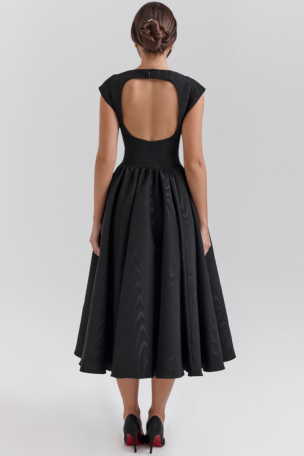 Amarè – Moiré Satin Midi Dress