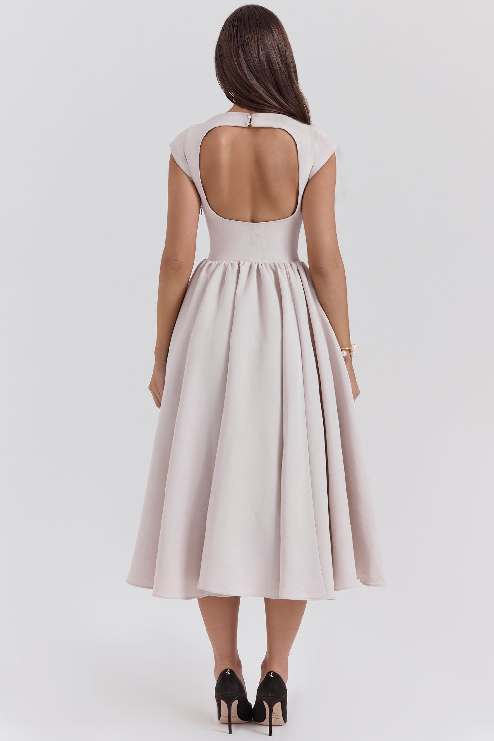 Amarè – Moiré Satin Midi Dress