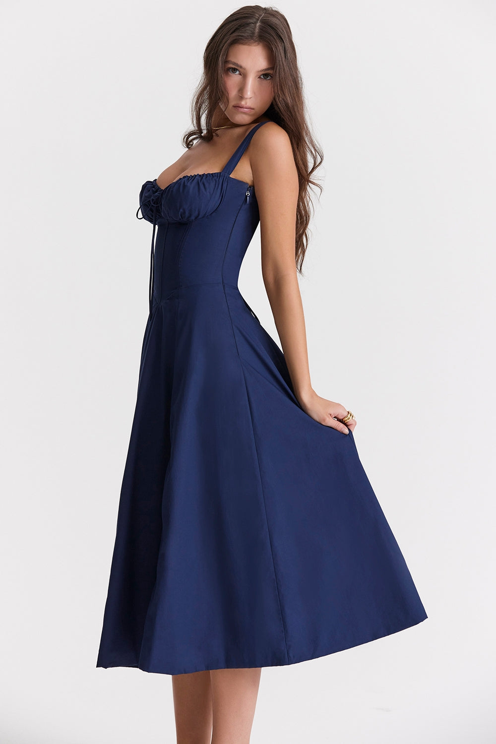 Lucía – Lace-Up Bustier Sundress