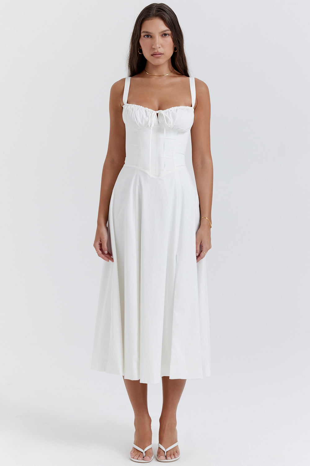 Lucía – Lace-Up Bustier Sundress