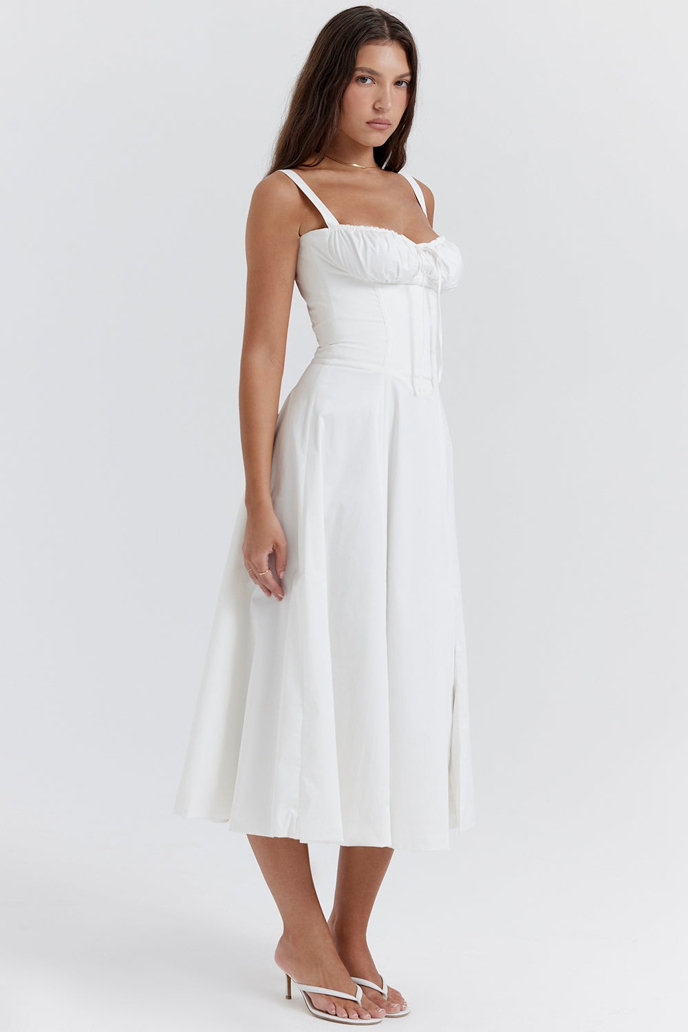 Lucía – Lace-Up Bustier Sundress