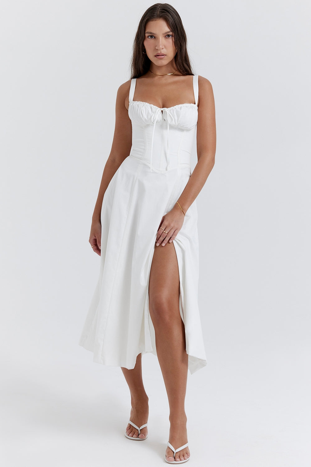 Lucía – Lace-Up Bustier Sundress