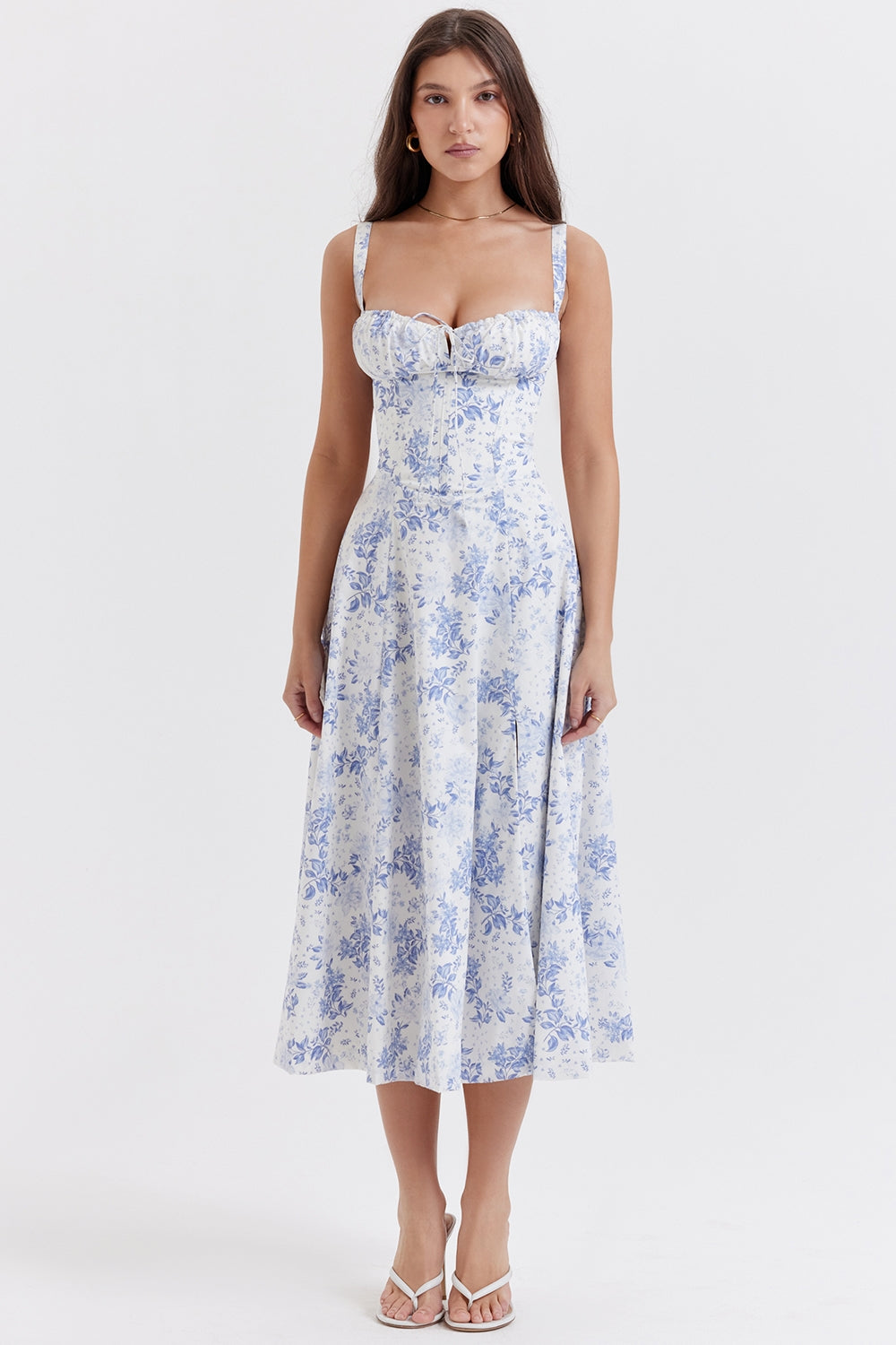 Lucía – Lace-Up Bustier Sundress
