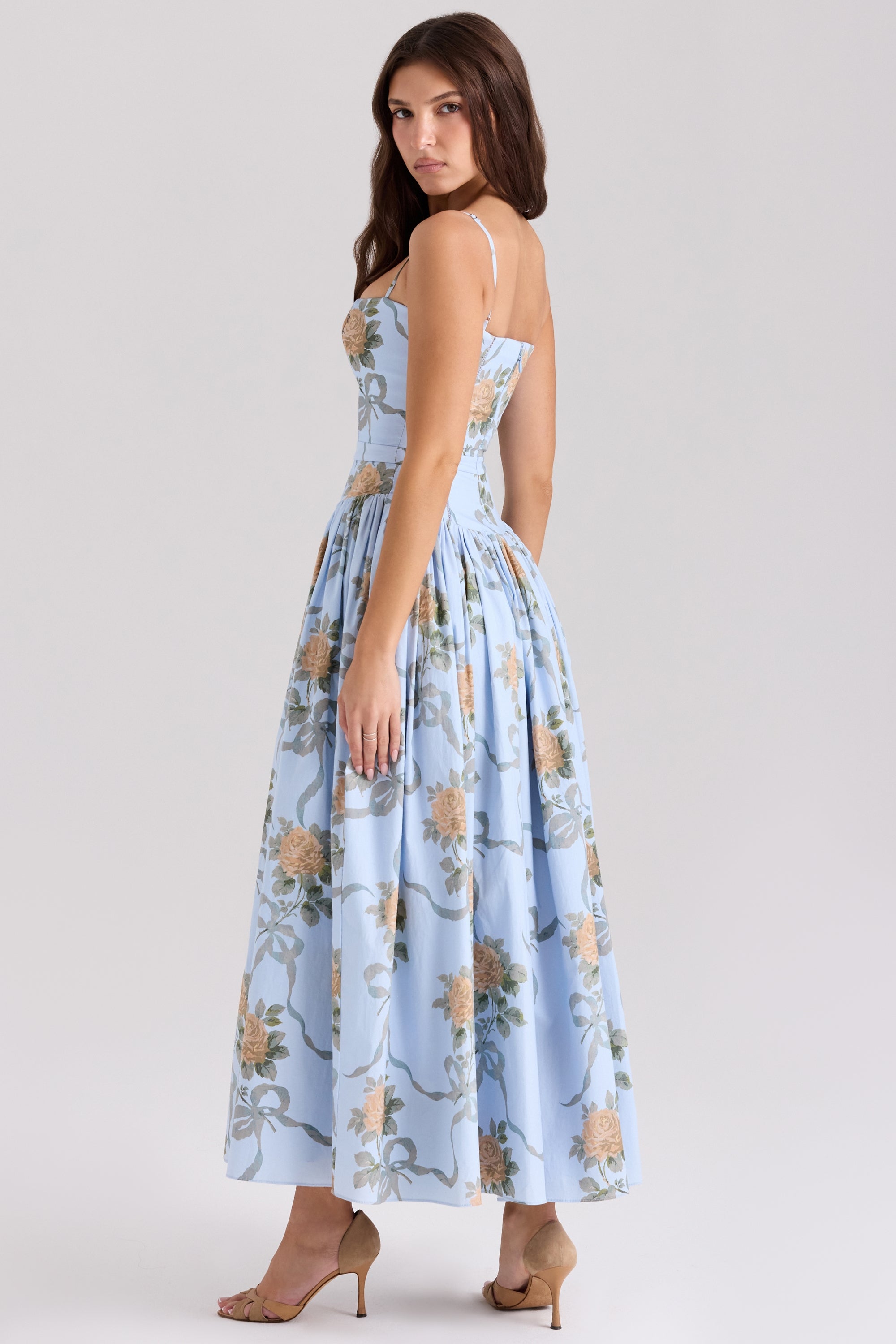 Florienne – Printed Cotton Midi Dress
