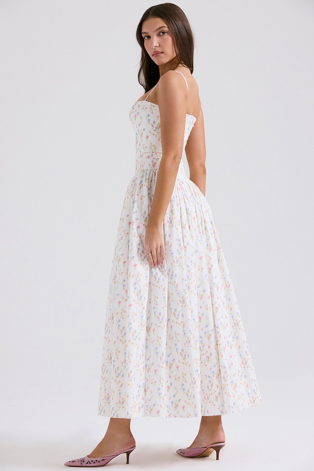 Florienne – Printed Cotton Midi Dress