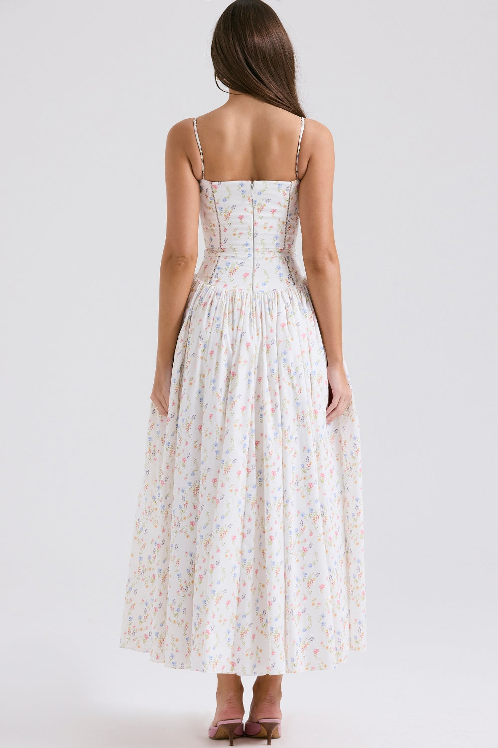 Florienne – Printed Cotton Midi Dress