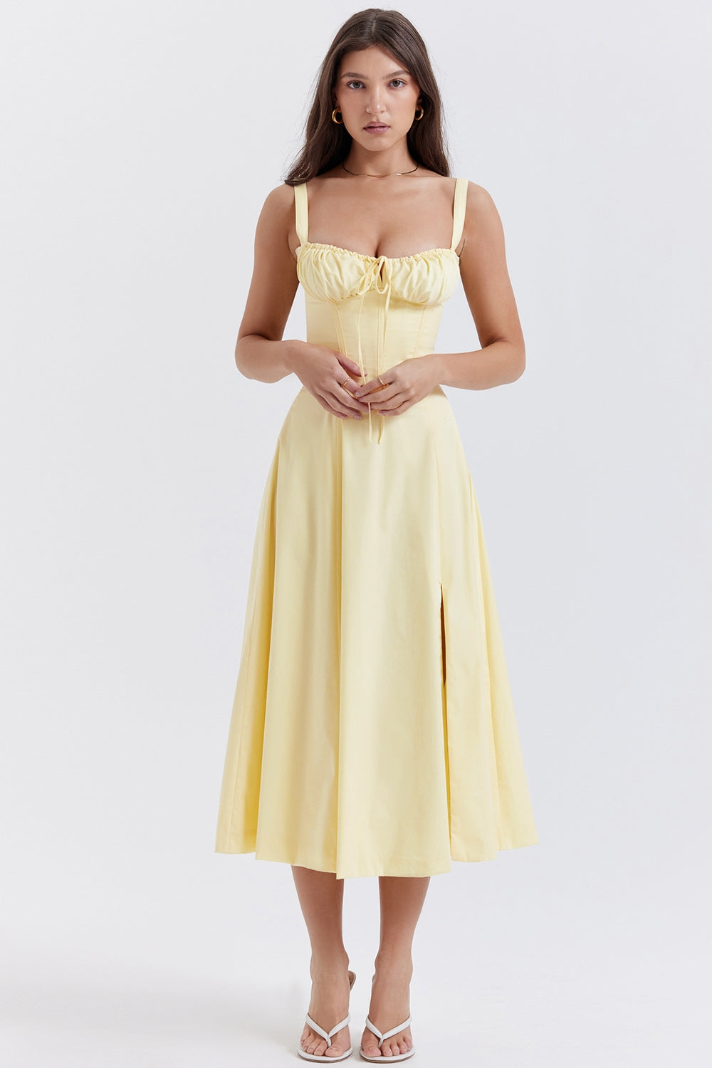 Lucía – Lace-Up Bustier Sundress