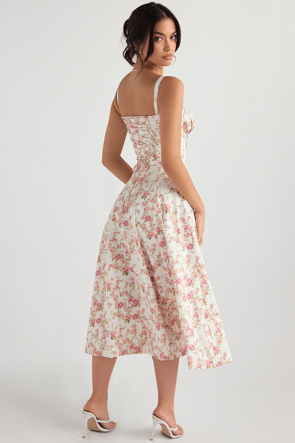 Lucía – Lace-Up Bustier Sundress