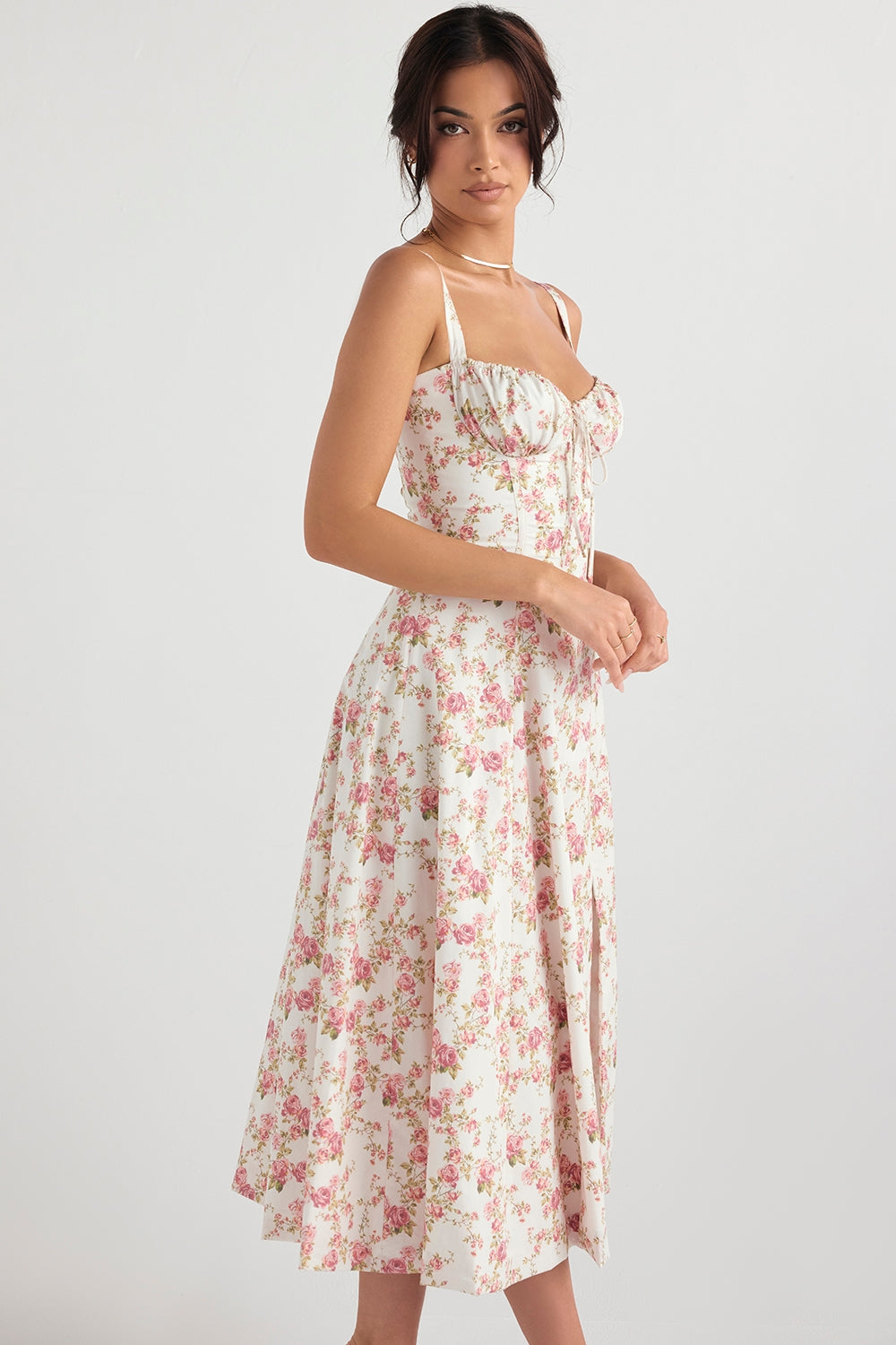 Lucía – Lace-Up Bustier Sundress
