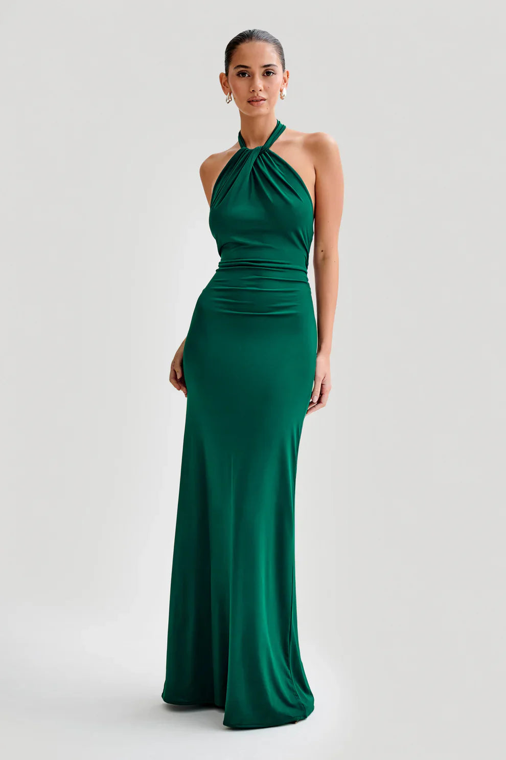 Malia – Slinky Halter Curve Dress