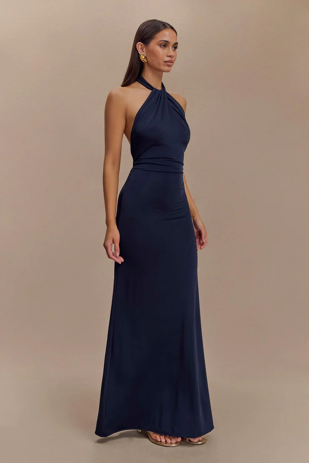 Malia – Slinky Halter Curve Dress