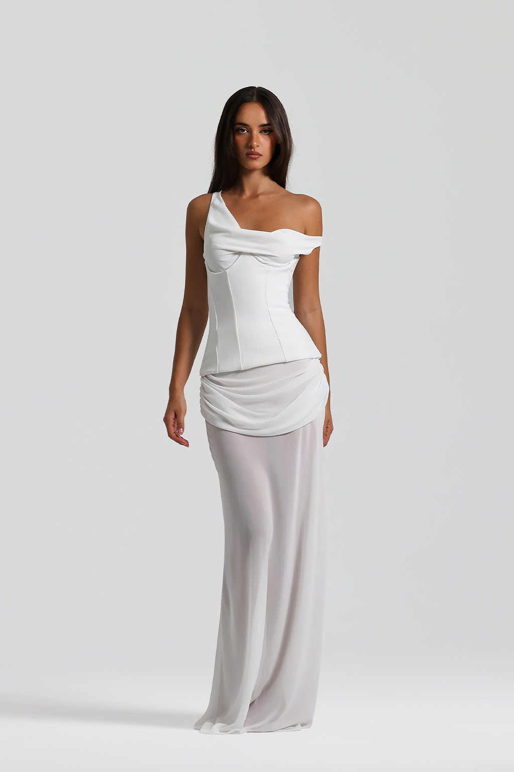 Èliane – Off-Shoulder Georgette Gown