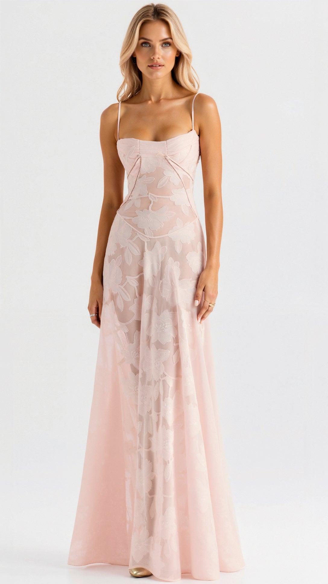 Amelisse – Elegant Dress With Back Lace-Up