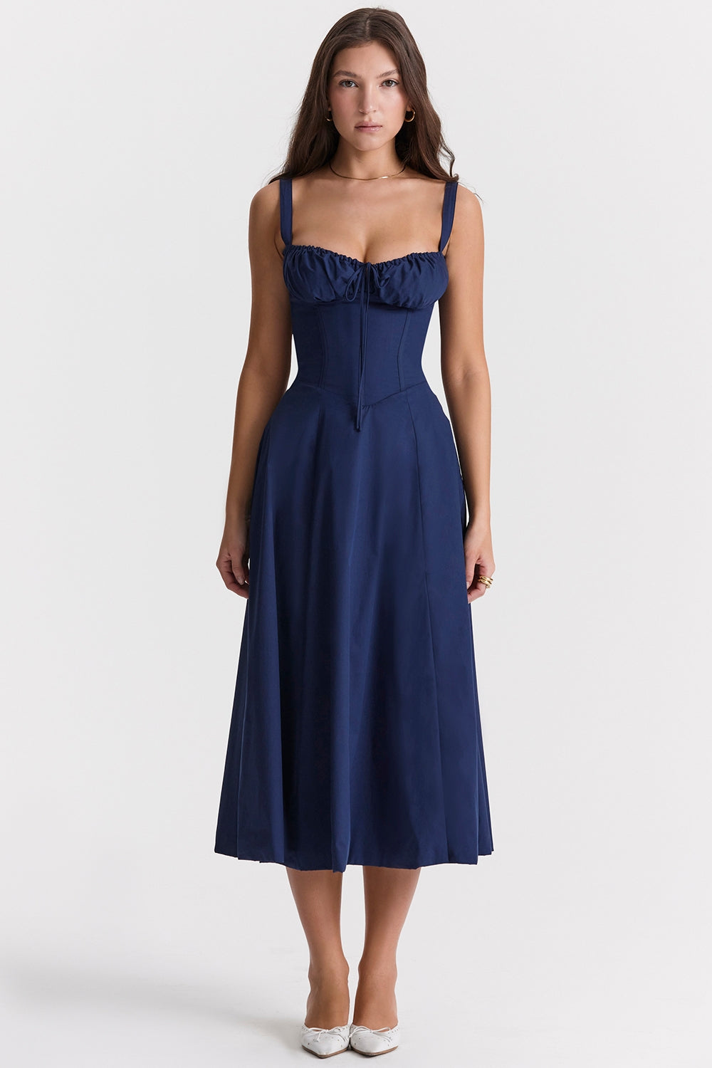 Lucía – Lace-Up Bustier Sundress