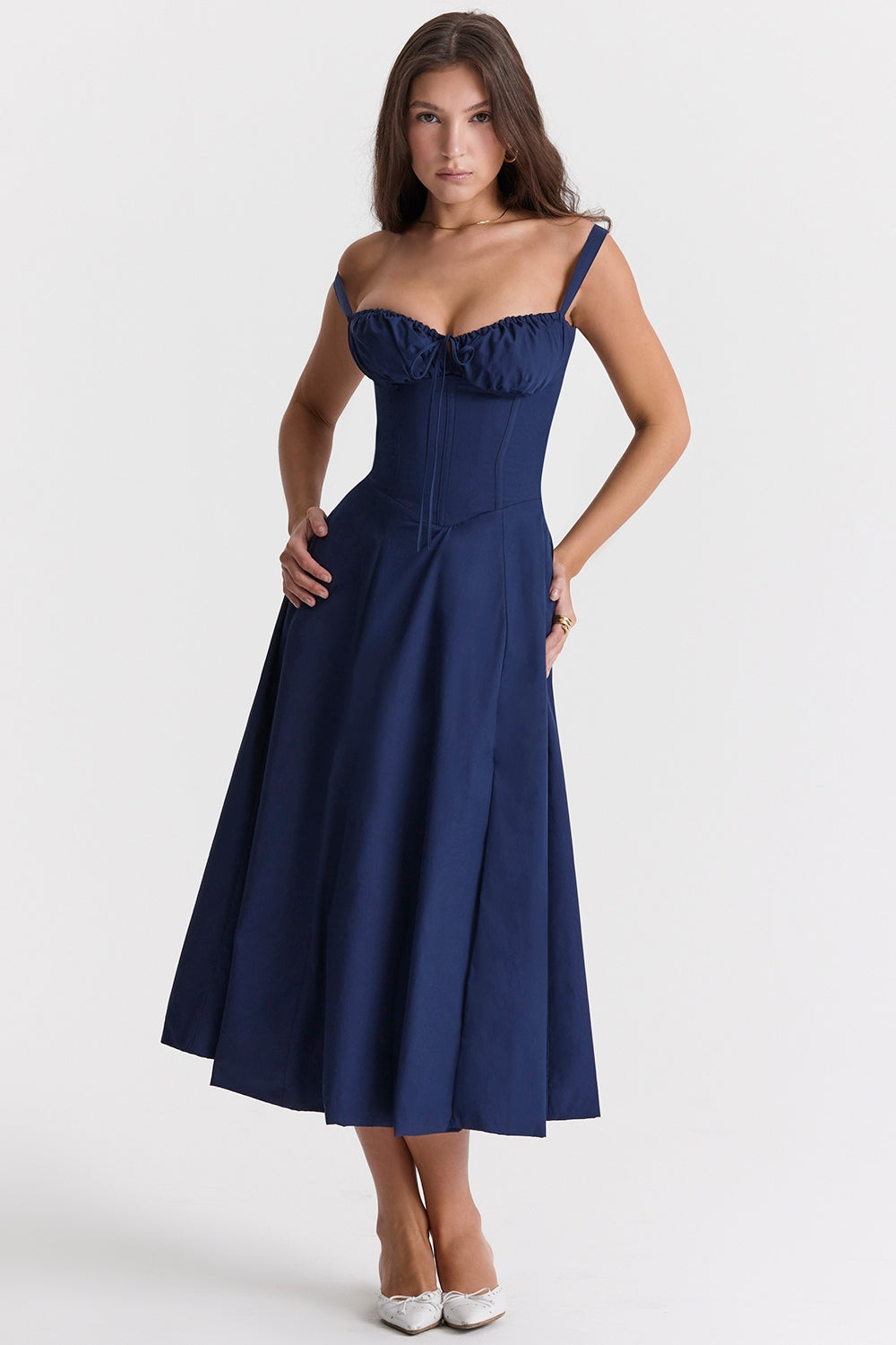 Lucía – Lace-Up Bustier Sundress