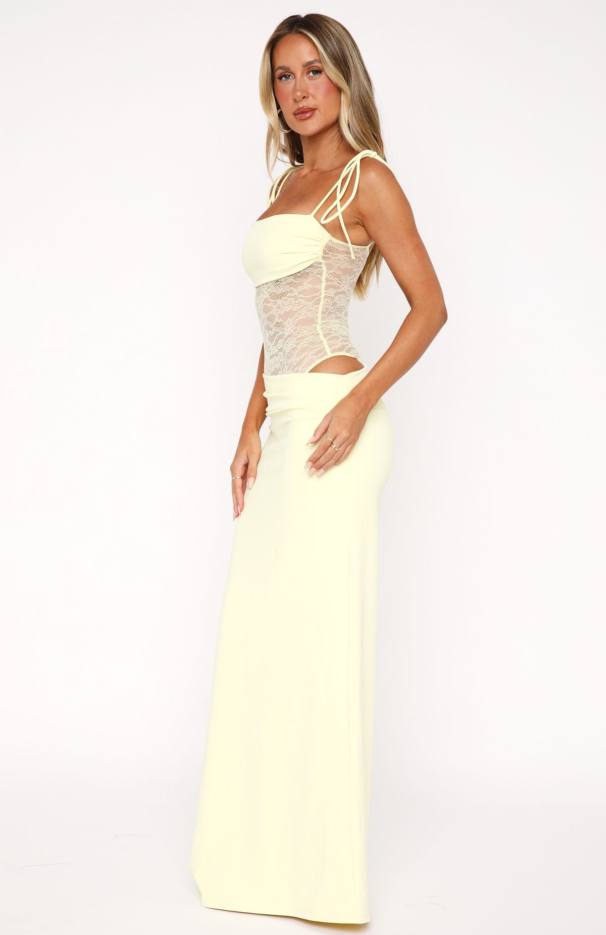 Àmelie – Lace Cut-Out Maxi Dress